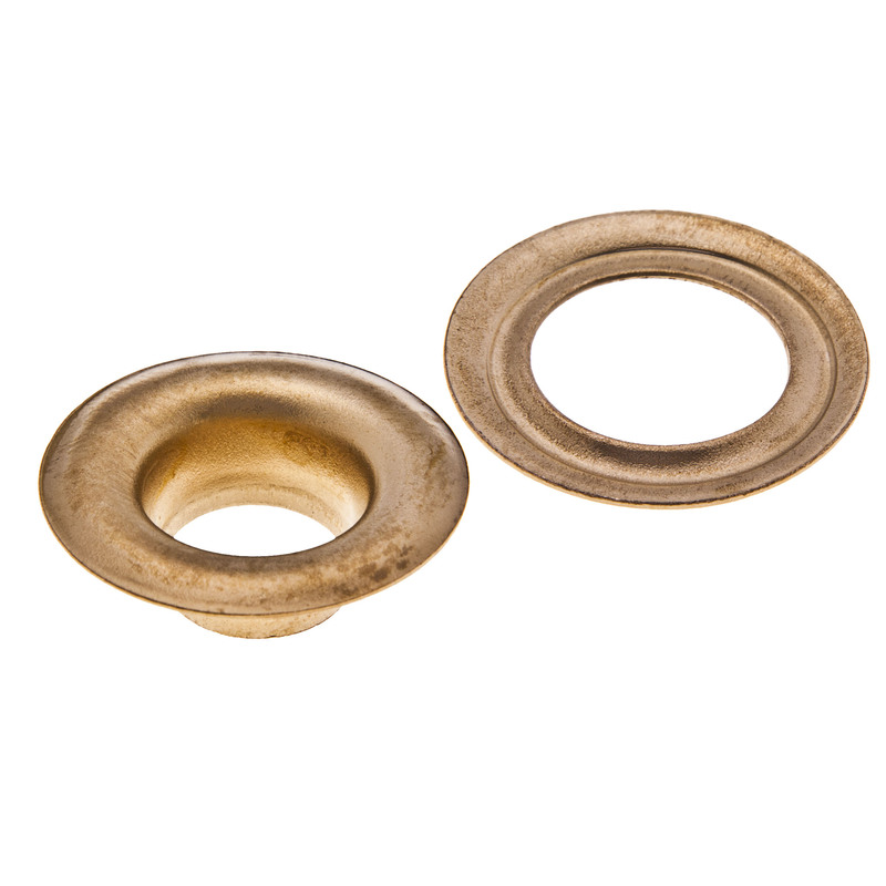 KROUŽEK PLACHTOVÝ ocelový pomosazený 5