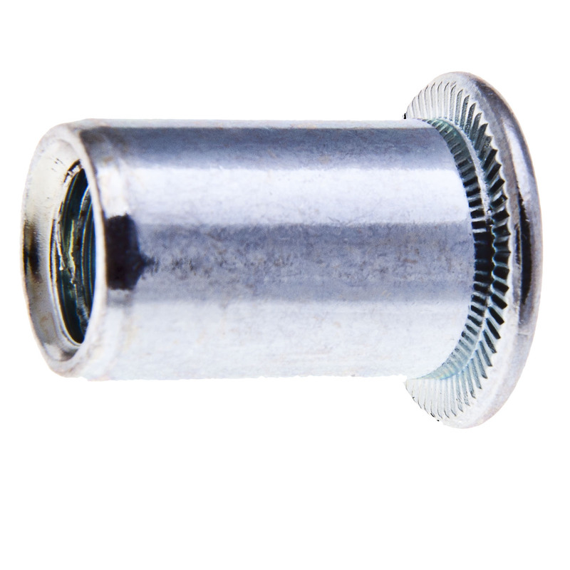 NÝT MATICOVÝ PLOCHÁ HLAVA (0,5 - 2,0) M4  krátký zinek bílý