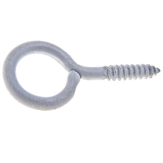 OČKO SE ZÁVITEM ZAVŘENÉ lakované bílé 40