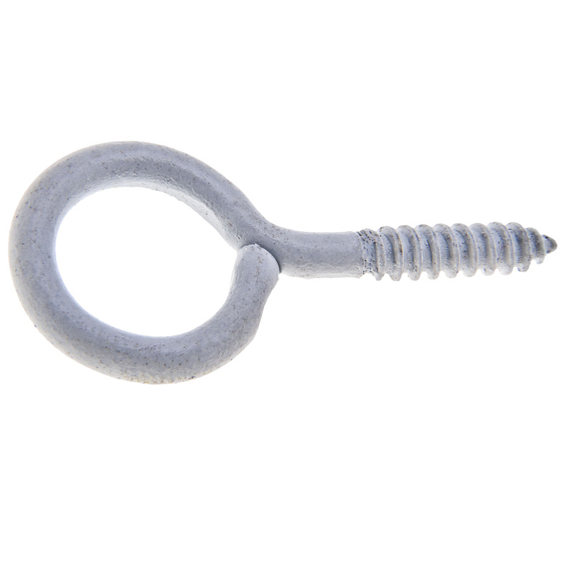 OČKO SE ZÁVITEM ZAVŘENÉ lakované bílé 40