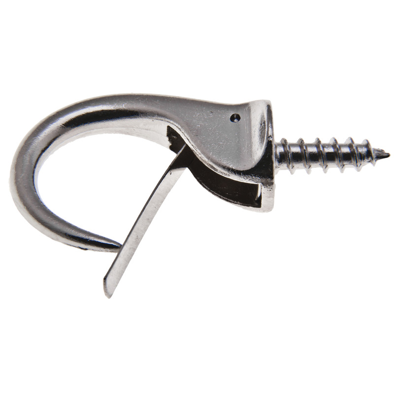 HÁČEK POJISTNÝ poniklovaný 33