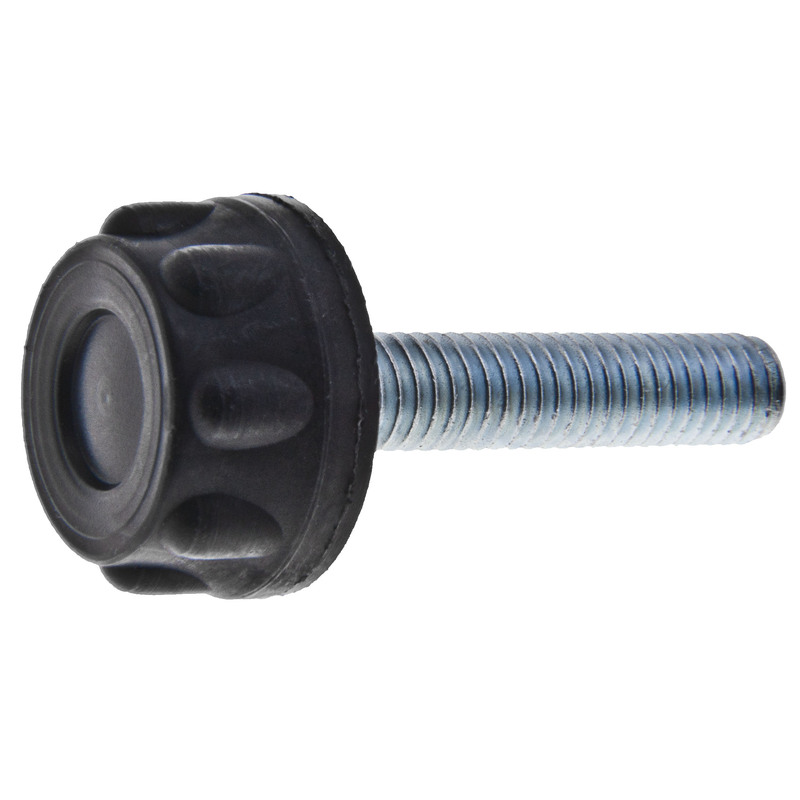 ŠR. METRICKÝ s plastovou hlavou zinek bílý  10,0x25 černý