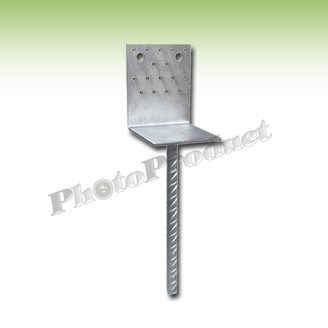 PATKA KOTEVNÍ L KOLÍK 16x250 zinek žárový 100x100x4