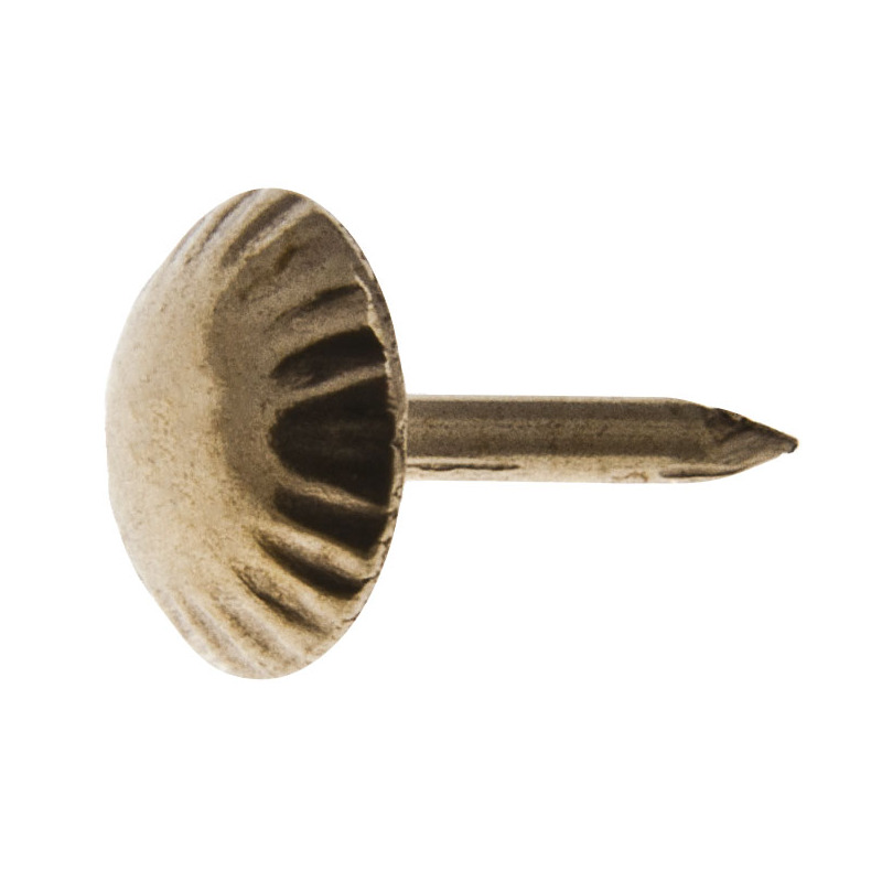 HŘEBÍK ČALOUNICKÝ 8 rýhovaný jednonožkový pomosaz