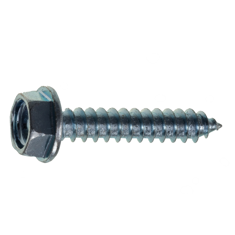 ŠROUB DO PLECHU ŠESTIHRANNÁ HLAVA S LÍMCEM 4,8x16 zinek bílý