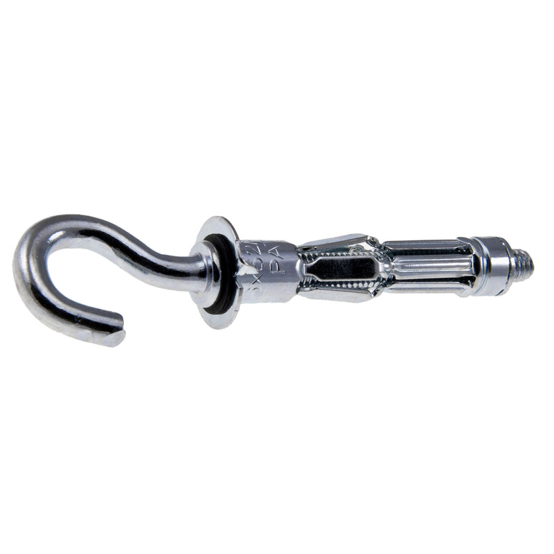 KOTVA DO DUTIN KOVOVÁ s hákem  M4x38