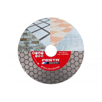 91136 Kotouč diamantový FESTA INDUSTRY řezný plný 125x1.2