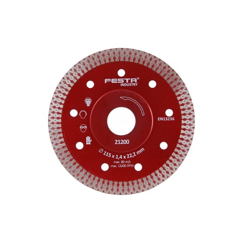 91133 Kotouč diamantový FESTA INDUSTRY 115x1.4x22.2mm